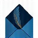 Open envelope with a quill pen, representing detailed written correspondence via email.