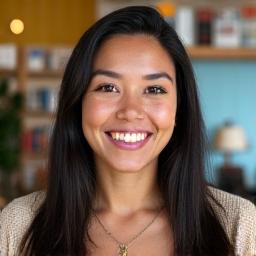 Sophia Renard, Community Outreach Coordinator, with an inviting smile.