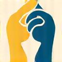 stylized icon of two hands reaching out to connect or a bridge, representing community and connection.