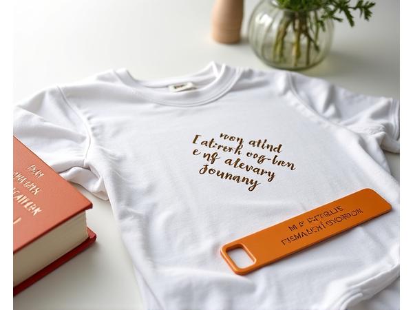 Personalized bookish items like engraved bookmarks, custom printed t-shirts with literary quotes, and unique reading charms.